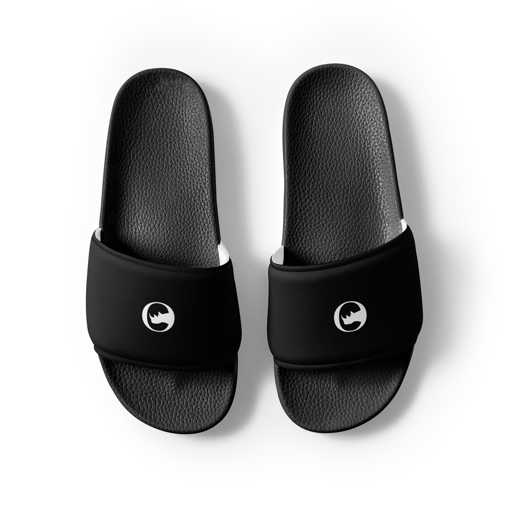 Rhino Society “O” Unisex Black Slides